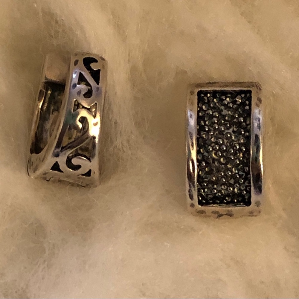 GRACE & HEART Reversible sterling silver Swarovski